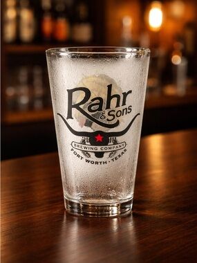 EUC Rahr & Sons Brewing Co Pint 16 oz Beer Ale Glass Ugly Pug Black Lager
